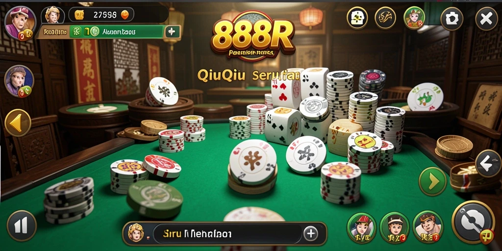 Tampilan gameplay QiuQiu yang penuh tantangan dan keseruan.