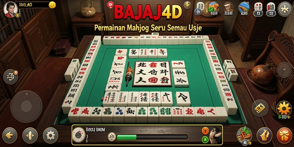 Screenshot gameplay <strong>BAJAJ4D</strong> dengan grafis Mahjong yang menarik.