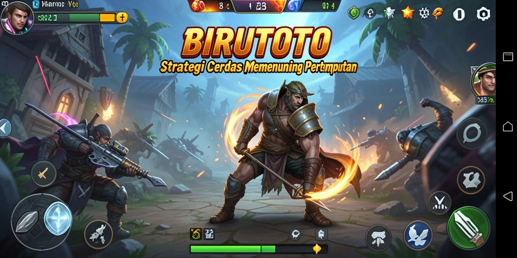 Screenshot utama BIRUTOTO menampilkan gameplay Strategy yang intens.