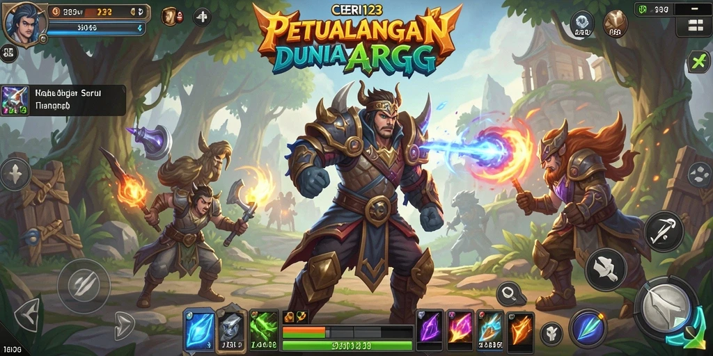 Tampilan menarik dari gameplay seru CERI123 yang memikat.
