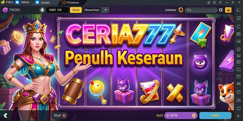 Tampilan gameplay menarik dan penuh warna dari CERIA777.