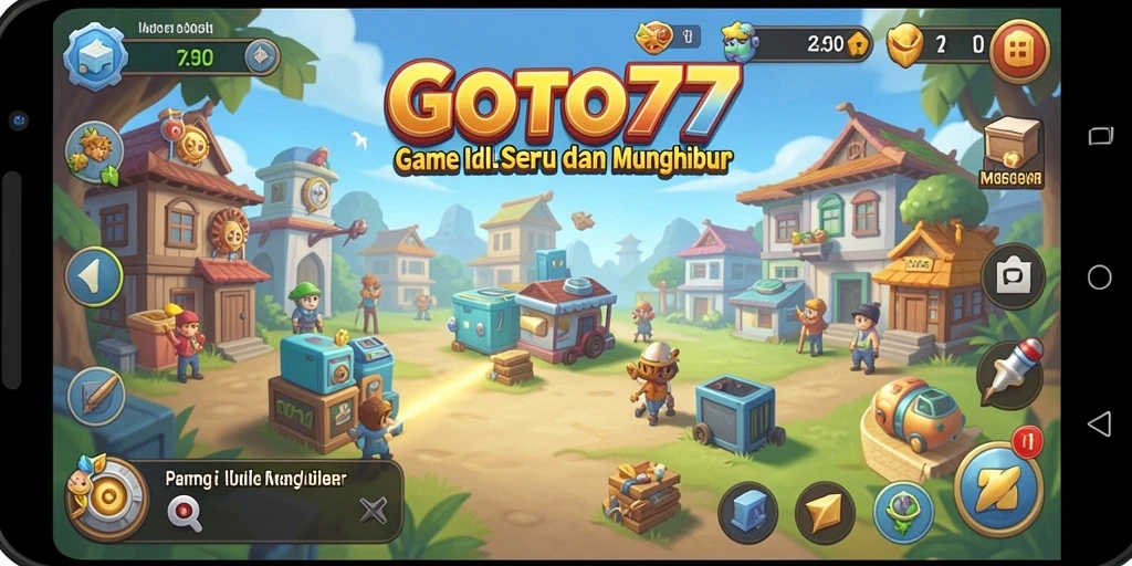 Gameplay <strong>GOTO77</strong> menampilkan manajemen sumber daya yang menarik.