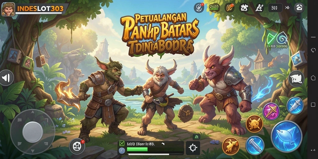 Tangkapan layar gameplay INDESLOT303 yang menunjukkan petualangan di dunia terbuka.