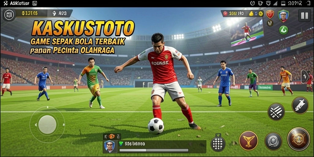 Gameplay KASKUSTOTO yang seru dan interaktif dalam dunia sepak bola.