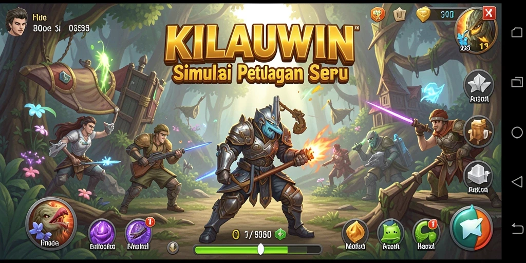 Tangkapan layar gameplay KILAUWIN yang menunjukkan aksi seru dalam simulasi.