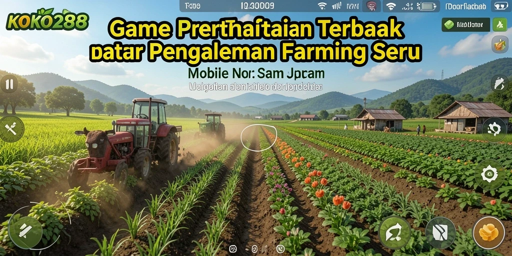 Gameplay KOKO288 yang menampilkan pengalaman bertani yang seru.