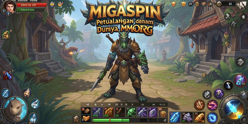 Tampilan gameplay seru dan interaksi antar pemain di MIGASPIN.