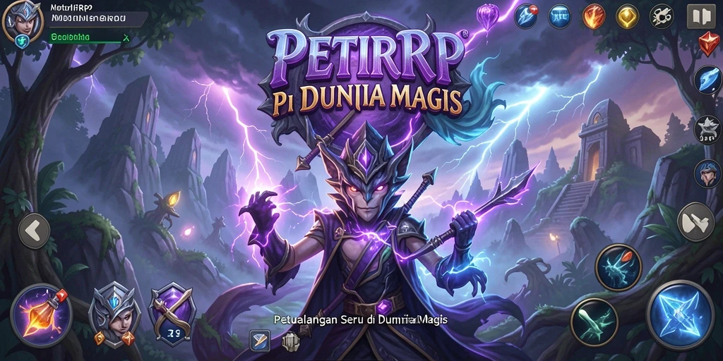 Screenshot gameplay menunjukkan petualangan seru di dunia magis.