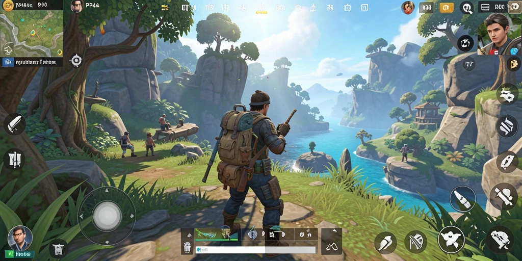 Tampilan gameplay PP444 yang menakjubkan dalam dunia terbuka.