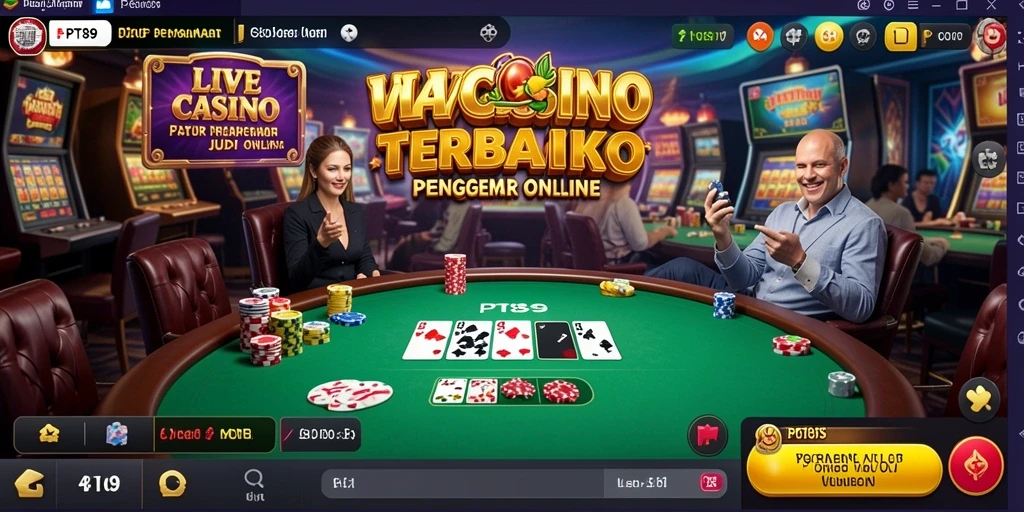 Tampilan gameplay menegangkan di PT89 dengan dealer langsung.