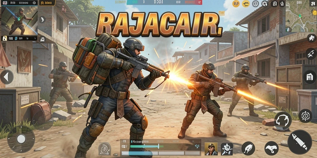Gameplay seru dalam RAJACAIR dengan pertempuran epik.