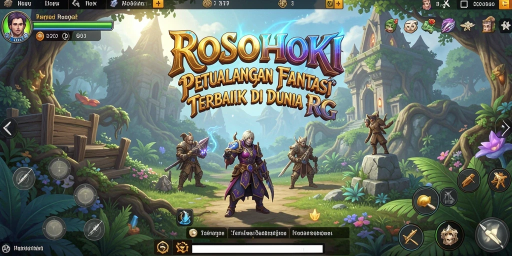 Screenshot gameplay ROSOHOKI menampilkan aksi pertarungan seru dan karakter unik.