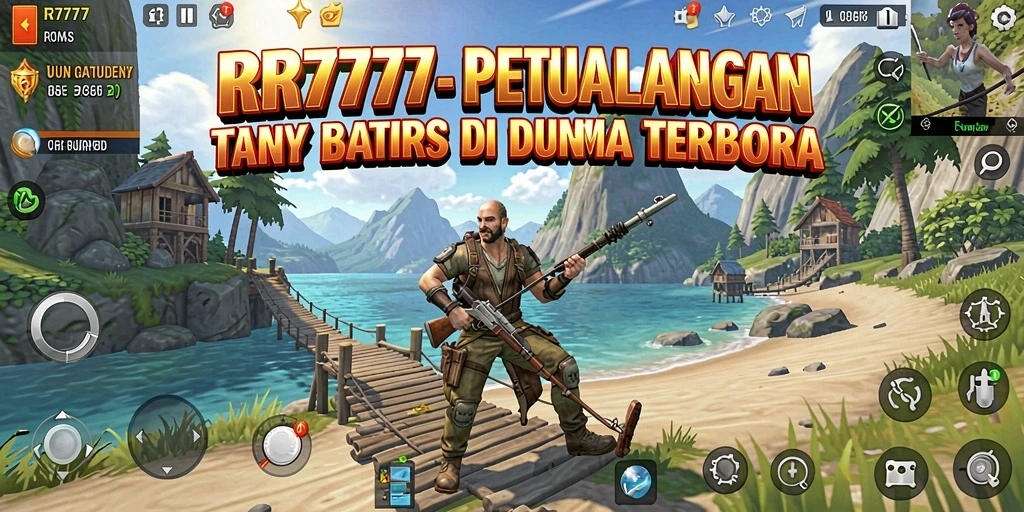 Screenshot gameplay RR777 menampilkan dunia terbuka yang luas dan detail grafis menakjubkan.