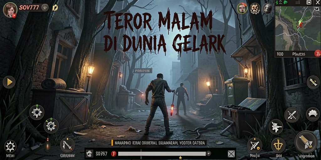 Screenshot SOV777 menampilkan suasana mencekam saat menjelajahi kegelapan.