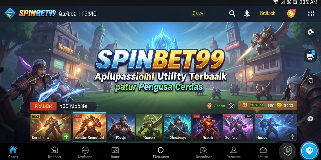 Screenshot tampilan utama SPINBET99 yang menampilkan fitur pengingat dan manajemen waktu.