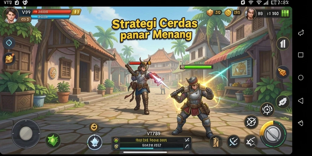 Tangkapan layar menunjukkan pertempuran strategi yang mendebarkan di VT789.