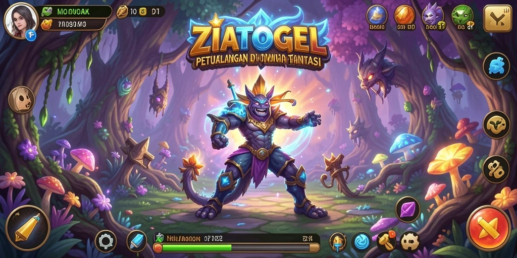 Screenshot gameplay ZIATOGEL dengan aksi pertempuran seru.